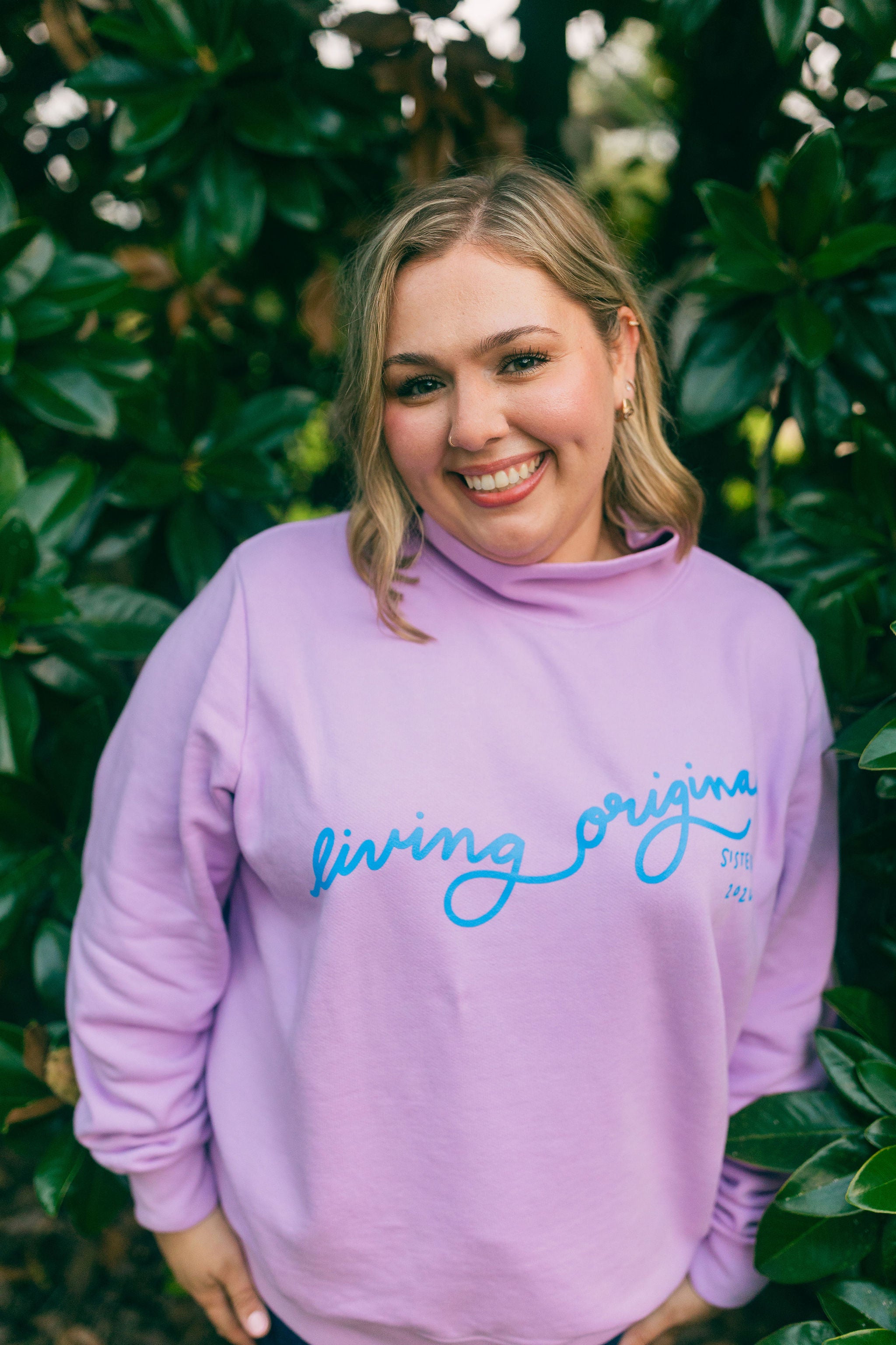 Mock Crewneck - Pink