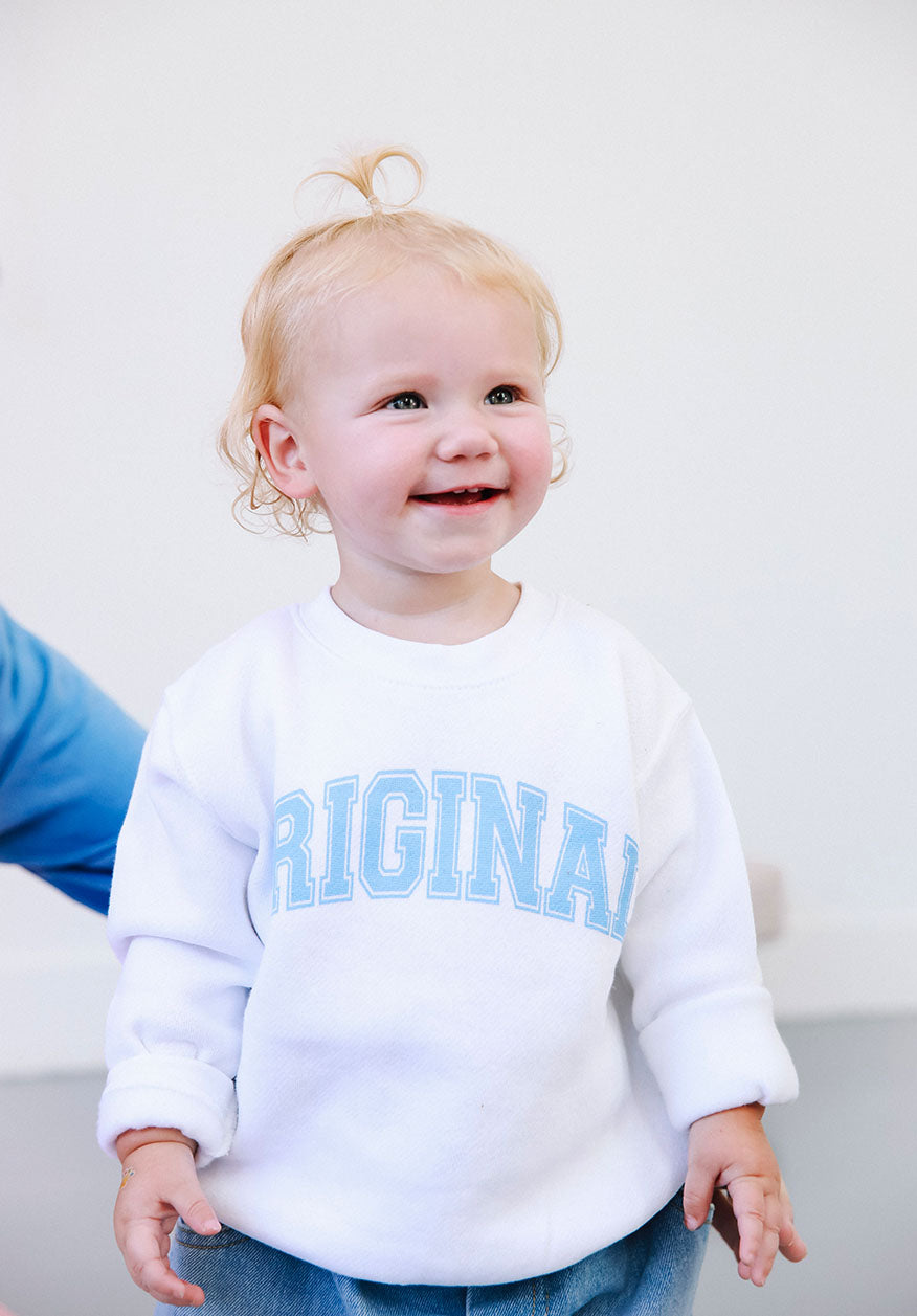 Original Crewneck Toddler - Pink or White
