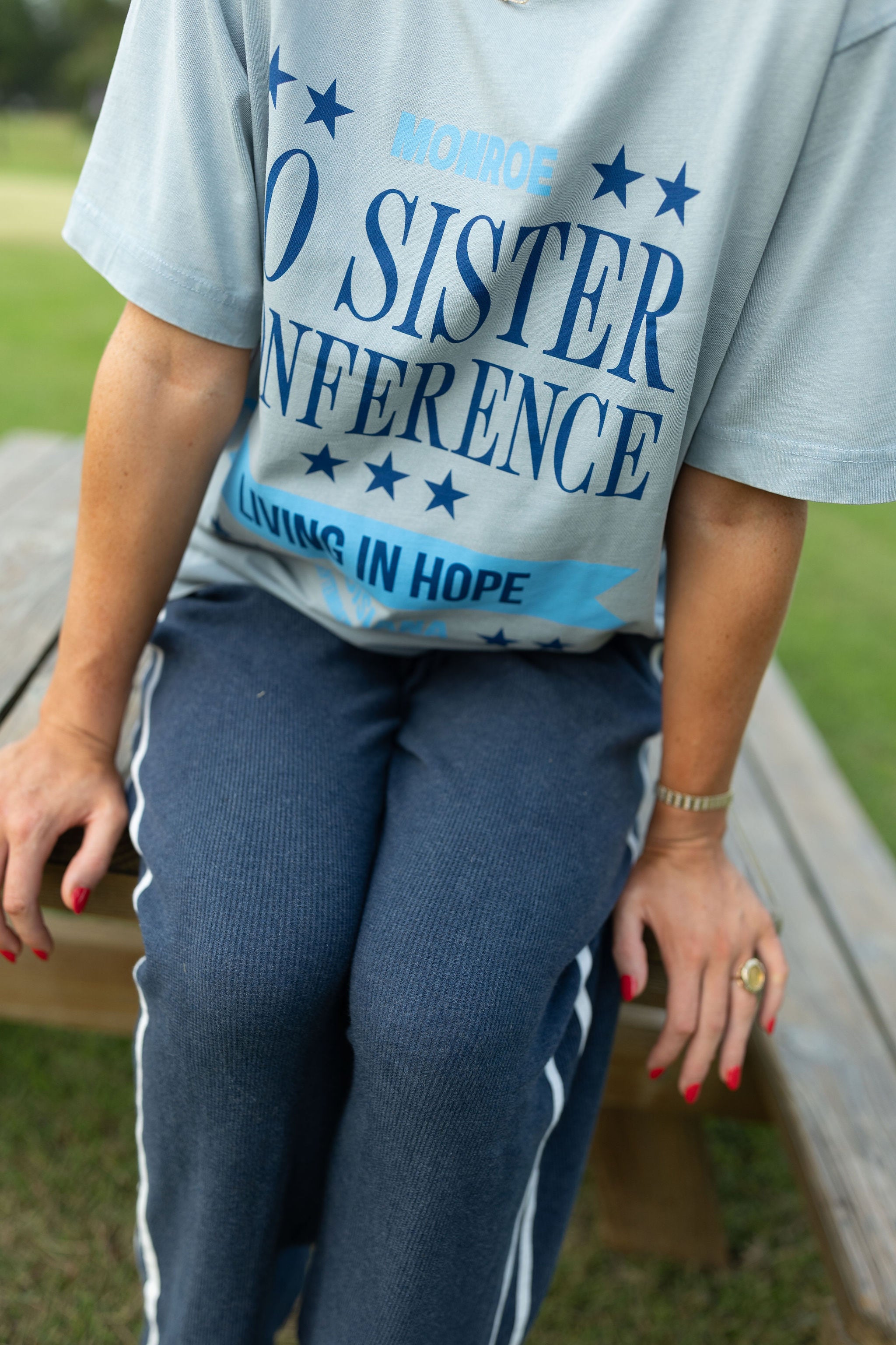 LO Sister Conference Tee - Vintage Blue