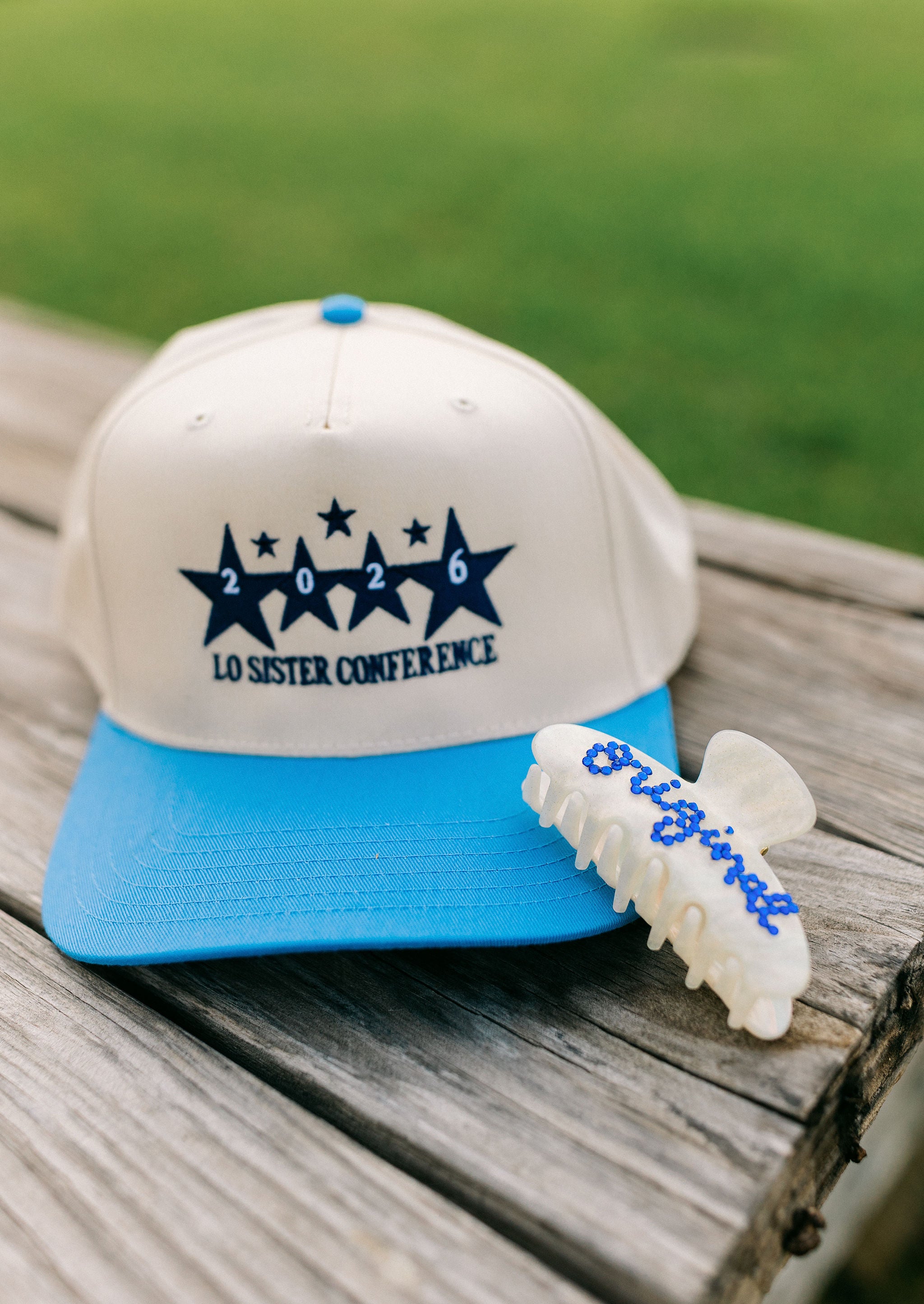 Conference Star Hat - Blue/Natural