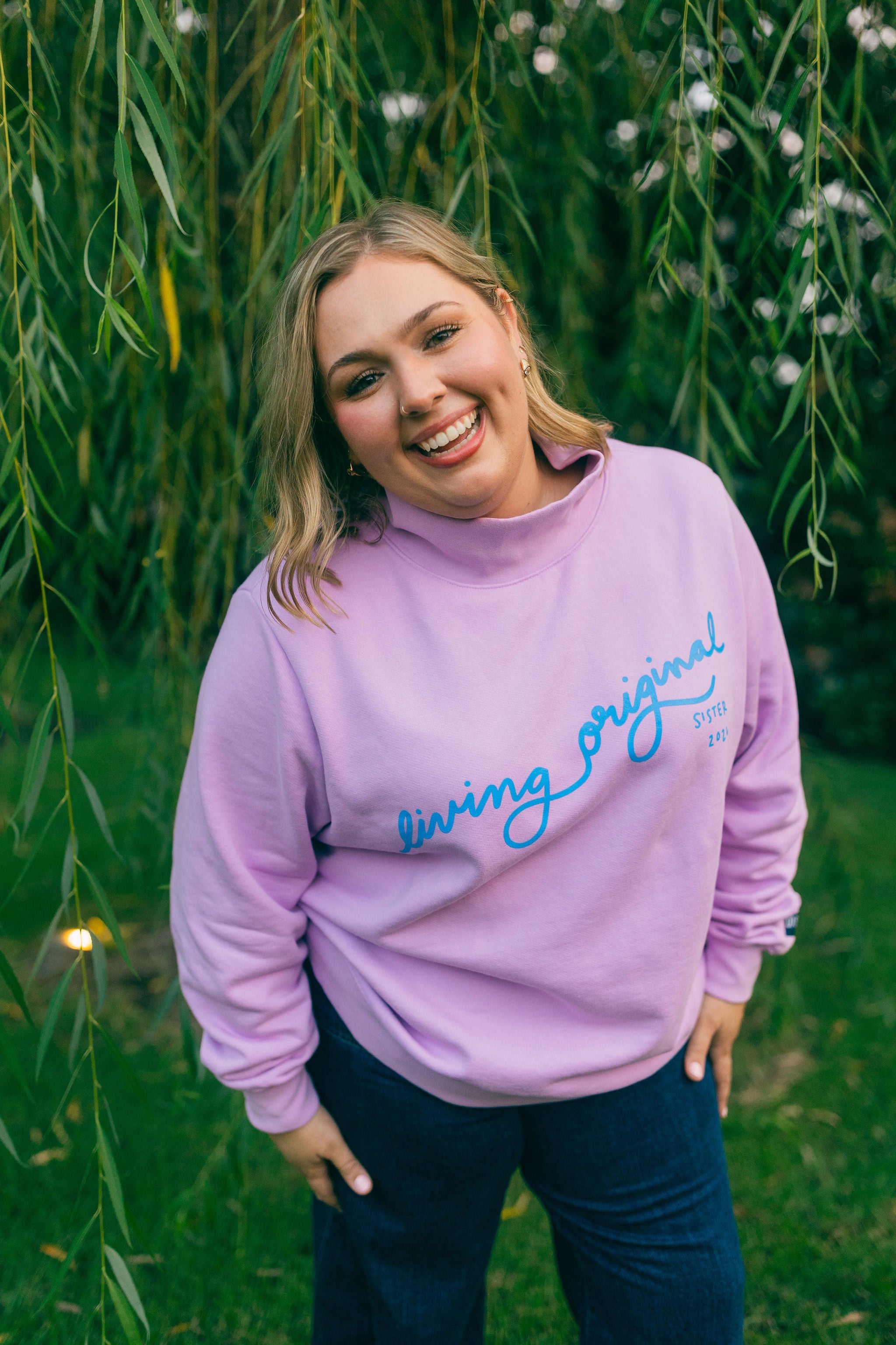 Mock Crewneck - Pink
