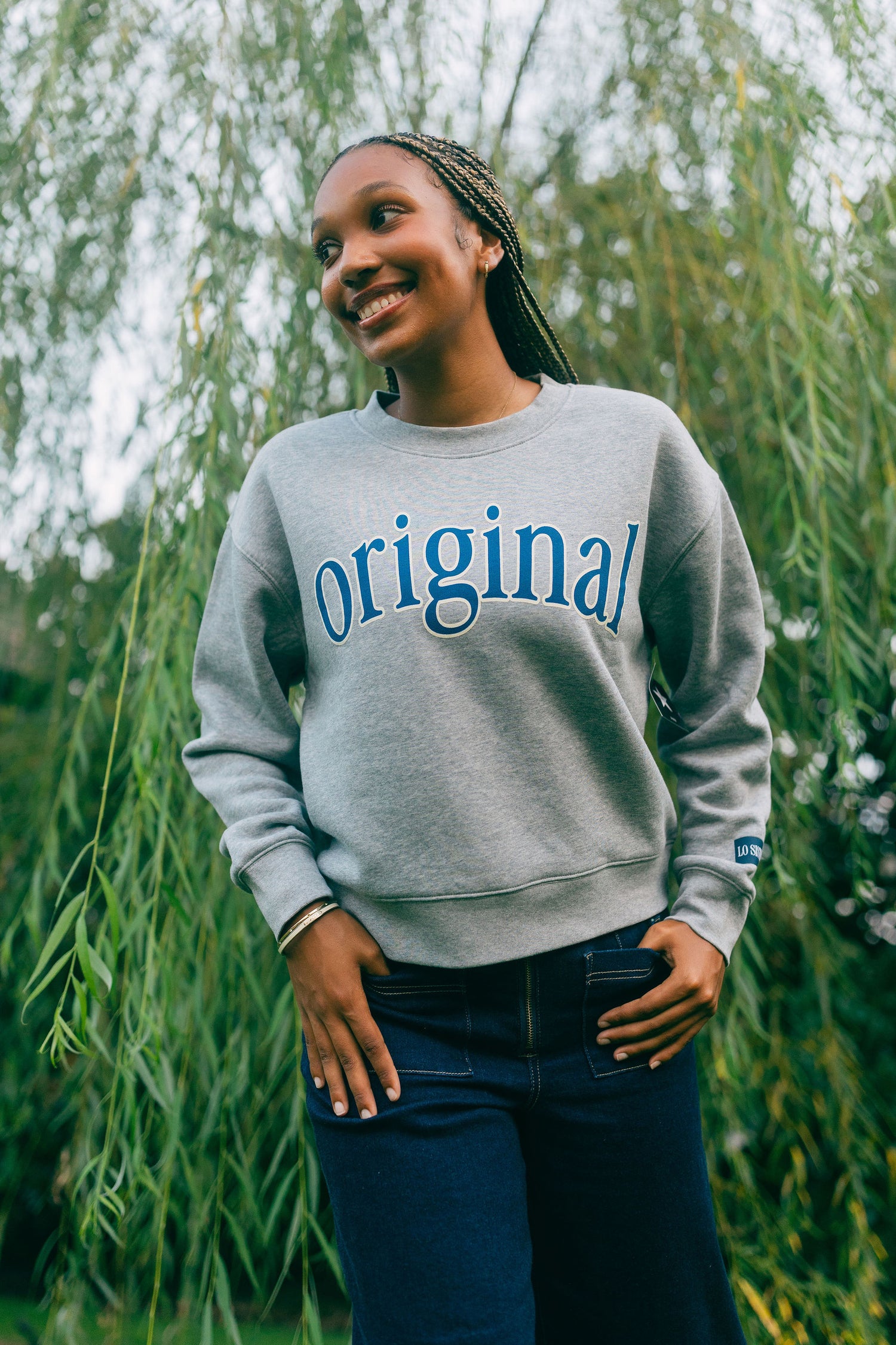 Original x LO Sister Crewneck - Heather Gray