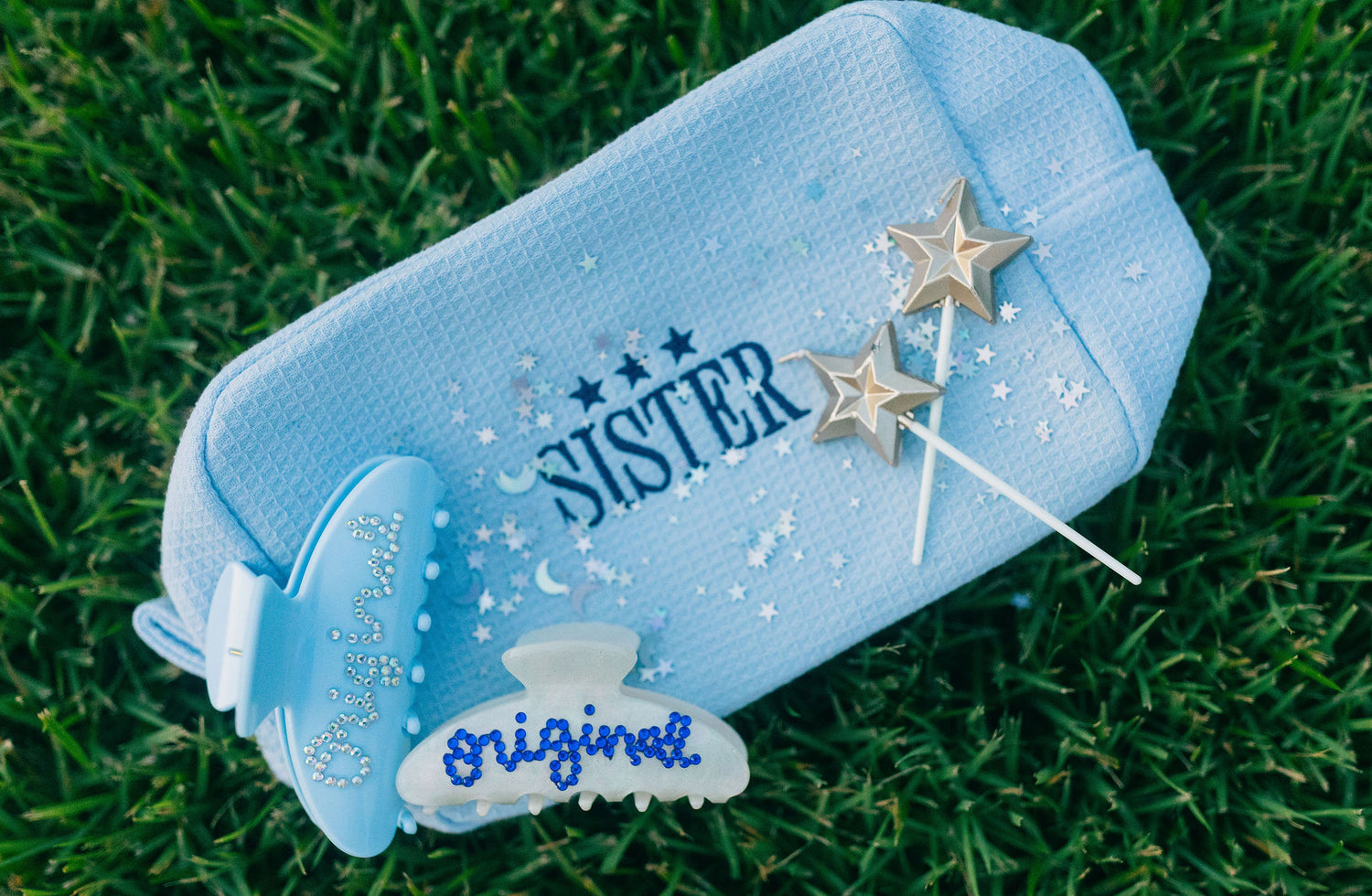 Original Jewel Claw Clip - Powder Blue