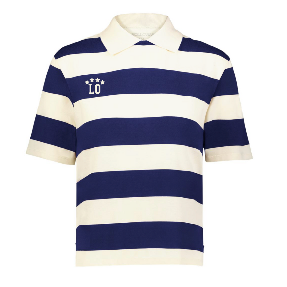 Rugby Stripe Polo - Navy